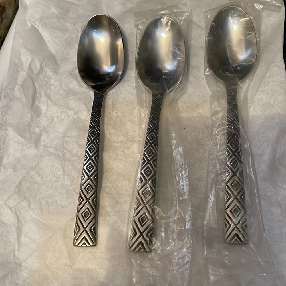 3 ONEIDA Phoenix teaspoons BURNISHEED